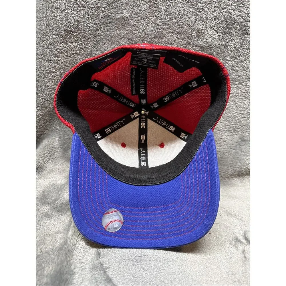 Phillies New Era 39thirty Hat Small/Medium Flex MLB Red‎ White Blue HTF Rare
